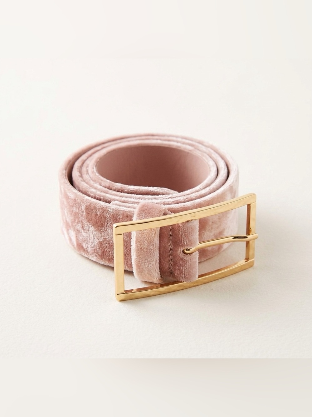 Elie Saab High Waist Pink Velvet Women’s Belt w Gold Hardware size Small